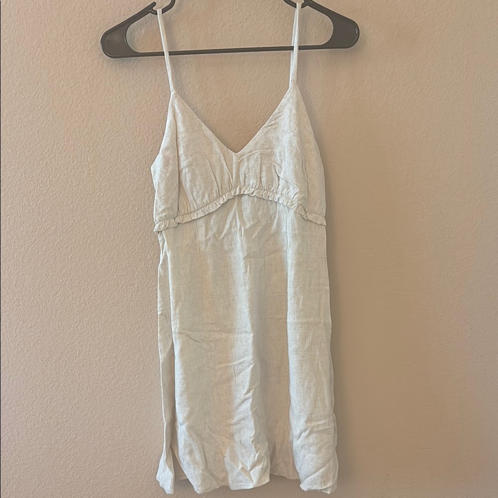 Elegant White Spaghetti Strap Dress
